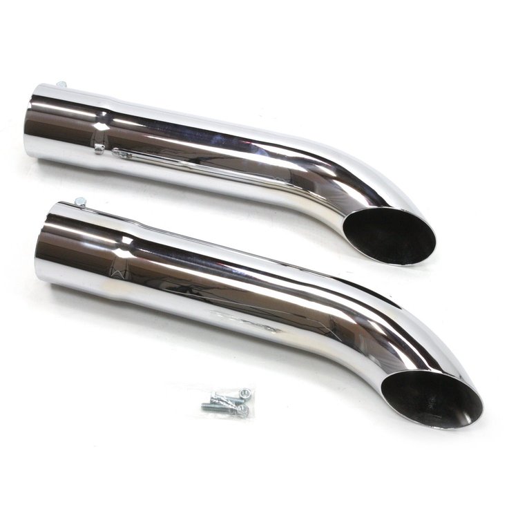 Side Tube Turnouts With Muffler Chrome