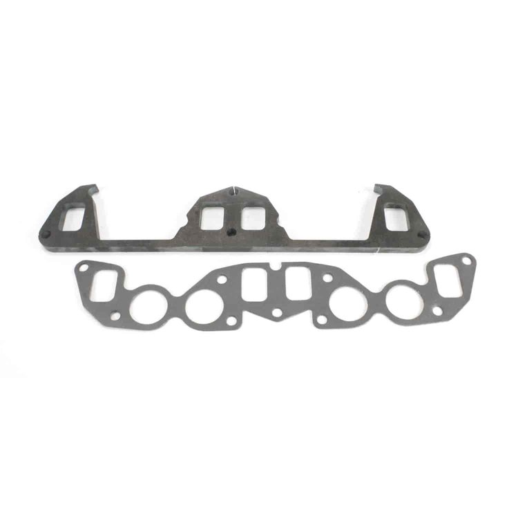 Patriot Exhaust Header Flange Volvo B18-B20 for 1 1/2" Primaries Rectangular Port 1/2" thick