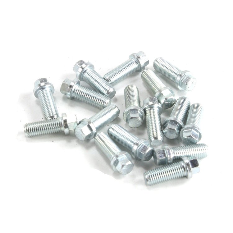 10MM -1.25 x 25MM Hdr Bolt 3/8 Flanged Head lot 16