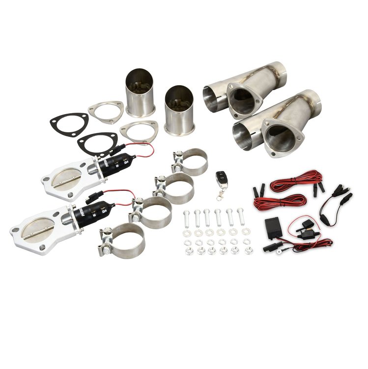 Dual 3 in. Electric Cutout System w/Remote