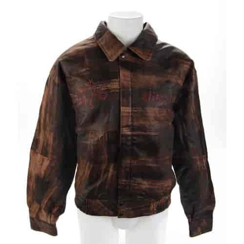 Leather Bomber Jacket Large