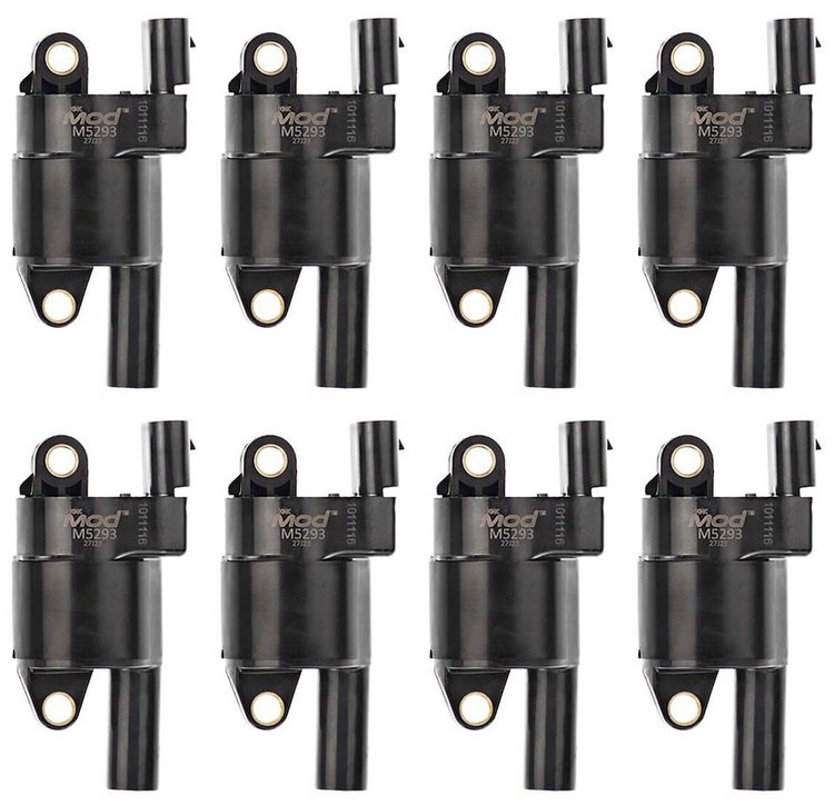 M5293-8 MOD High-Performance Coil Multi-Pack Fits Select GM Models [Black Coil Top]