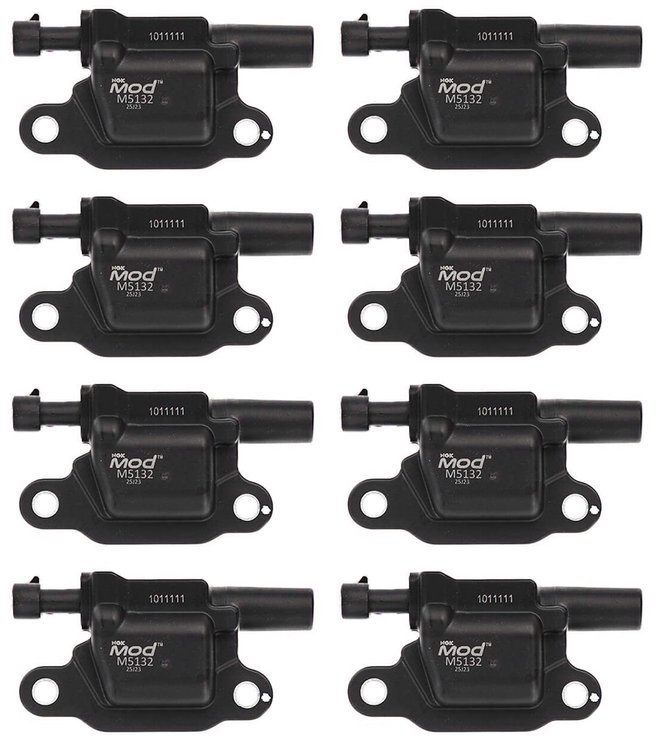 M5132-8 MOD High-Performance Coil Multi-Pack Fits Select GM Models [Black Coil Top]