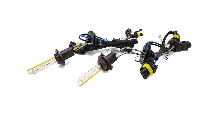 9005QS6K 9005 5,500 Kelvin Super Quick Start HID CANBUS Bulb, Pair, High Quality Glass, Metal Base & Shielded Cable