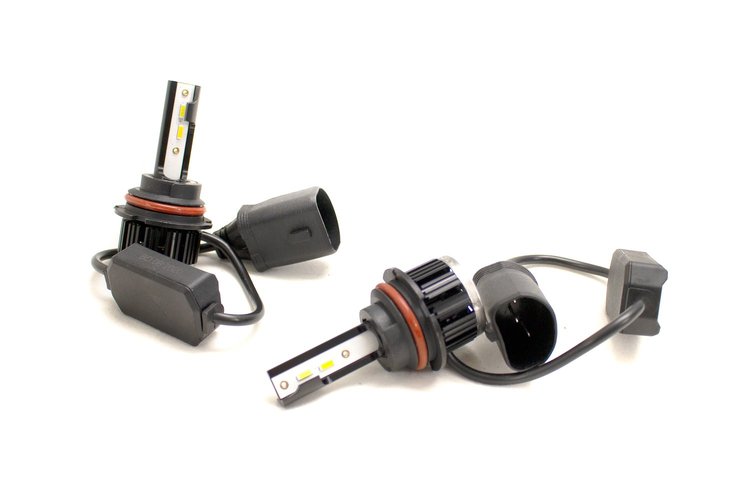9007AWK 9007 TRIO-GOLD-Series 3K lo Beam 5K hi Beam Switchback LED Conversion MICRO-FITMENT Kit, 2200-4000 LUX
