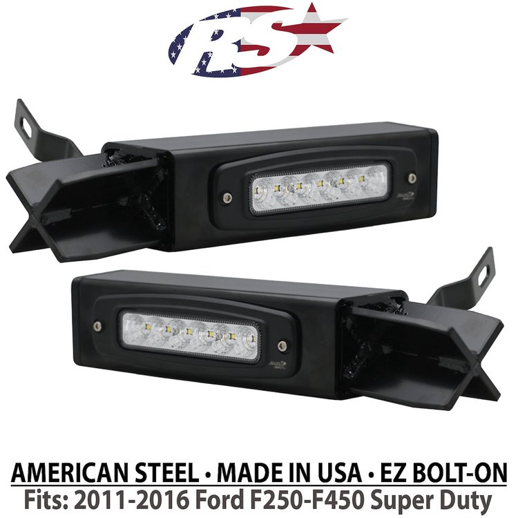 FHDHB1116SL Hitch Bar Reverse 7 in. LED Flood Lighting, Fits 11-16 Ford F-Series SD