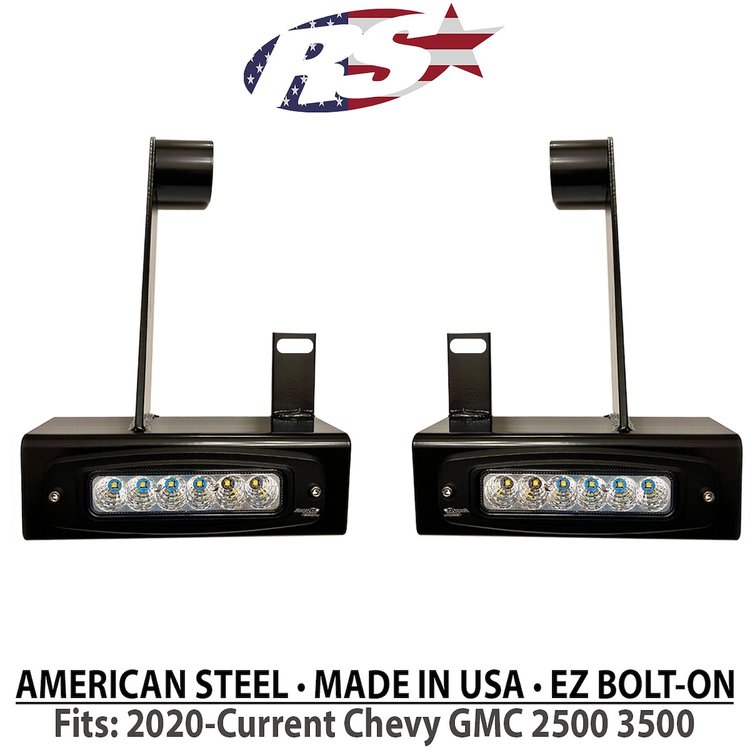 GMHB20UPSL Hitch Bar Reverse 7 in. LED Flood Lighting, GM Truck 2500/3500
