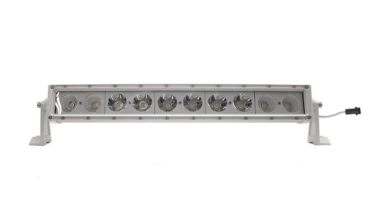 MS100WSRS 22.25 in. Marine-Grade Single Row Straight Light Bar, w/ 100W - 10 x 10W High Intensity OSRAM LEDs