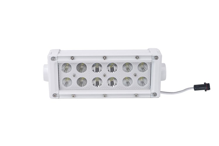 MS36WWDS 8.25 in. Marine-Grade Dual Row Straight Light Bar, w/ 36W - 12 x 3W High Intensity LEDs