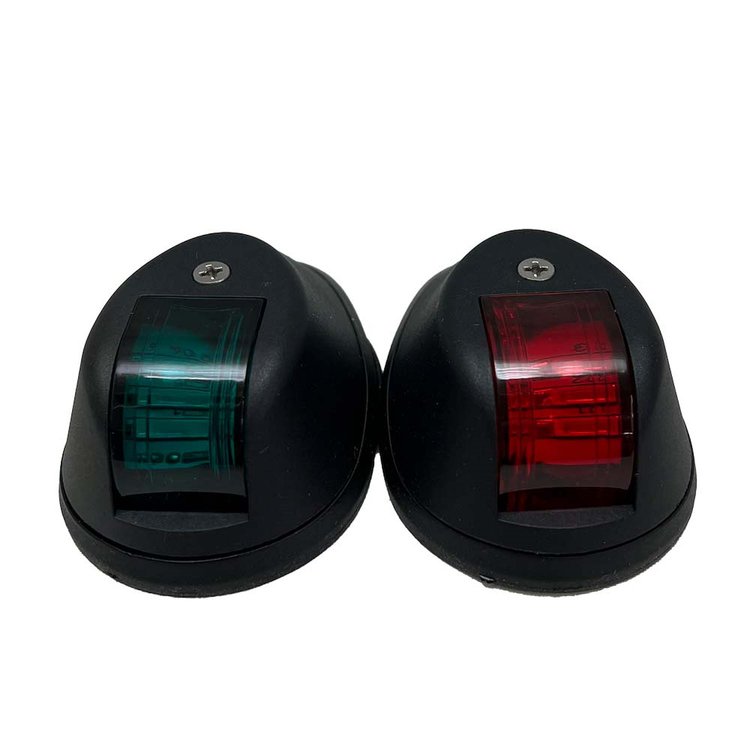 MSPS12BSGR 12 V-24V Marine Starboard GREEN & Port RED LED Light set, w/ Black Shell Marine Sport Lighting
