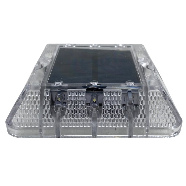 MSSOLAR4 6-LED Solar Powered Wireless Top Mount Dock Lights, w/ Clear, Cool White LED Shell