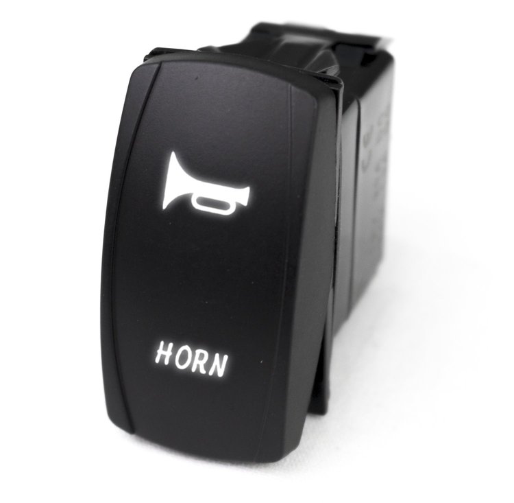 MSTLS04W Marine Sport LED Rocker Switch, w/ White LED Radiance, Horn