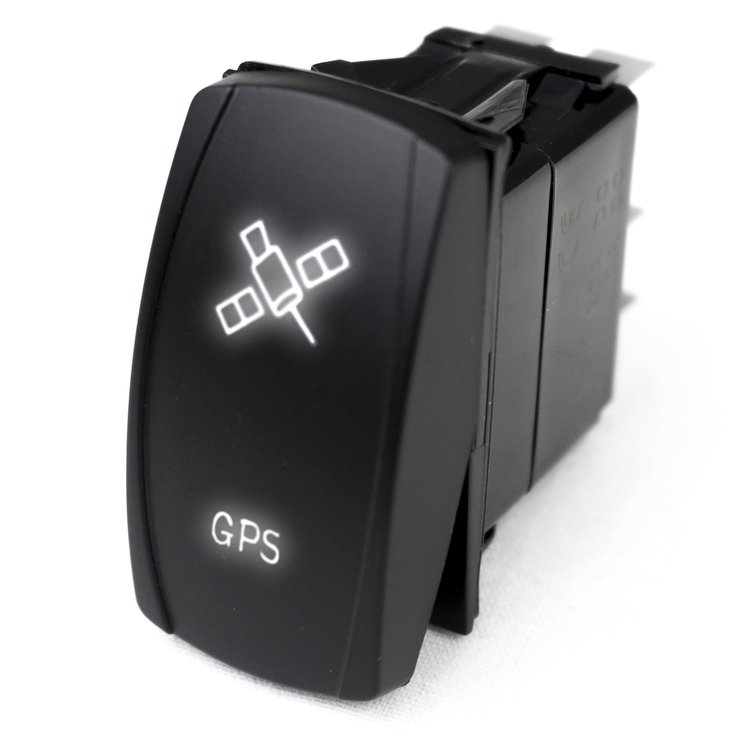 MSTLS10W Marine Sport LED Rocker Switch, w/ White LED Radiance, GPS