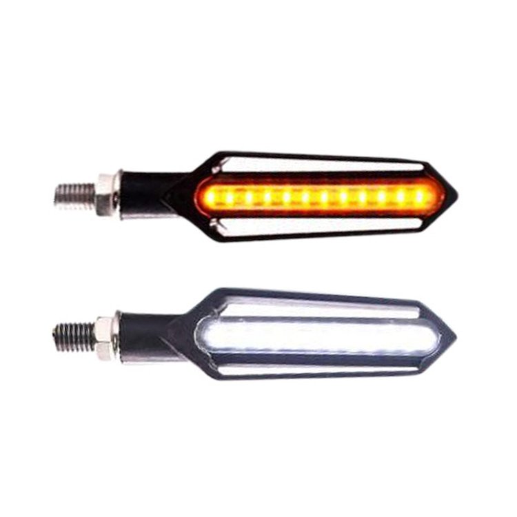 RS0410RA Motorcycle RED / AMBER Road Safety Brake & Turn Signal Combo LED Lighting Kit, IP67, Fits rear of Bike
