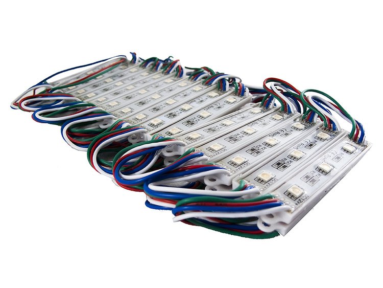 RS-POD5050-15FT-RGB 15 ft. 30-Module LED Pod Strip Light Kit, RGB Multi-Color, w/ 5050 LED technology, Professional-Grade