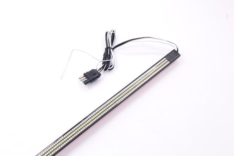 RS120060 60 in. TRIPLE ROW LED Truck Tailgate Light Bar, 5-function 3-Color, IP68, w/ Sequential Amber Turn Signals