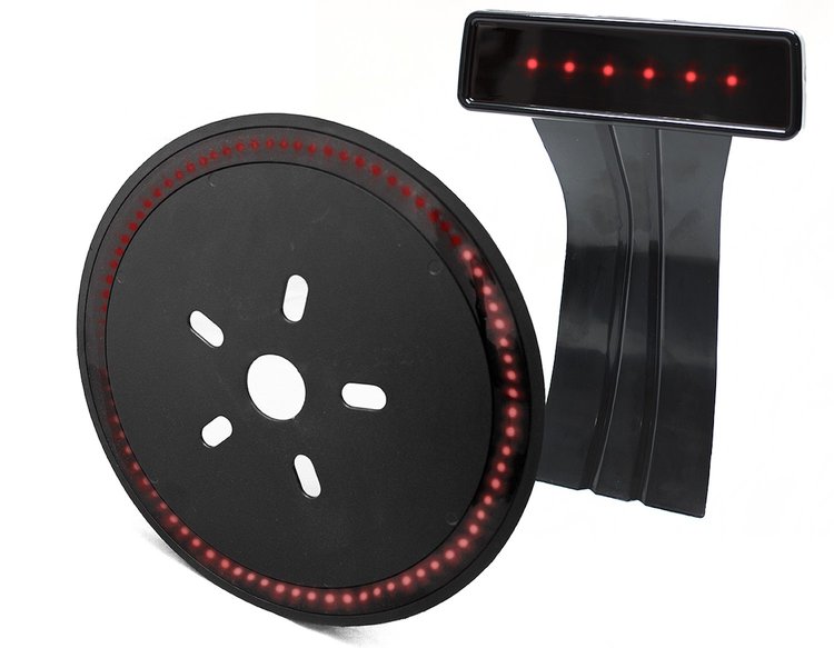 RS161SLT 5th Wheel LED Rear Brake Disc & brake Light, 3rd Brake Light Kit, Fits 1986-2017 Jeep, 5W - RED