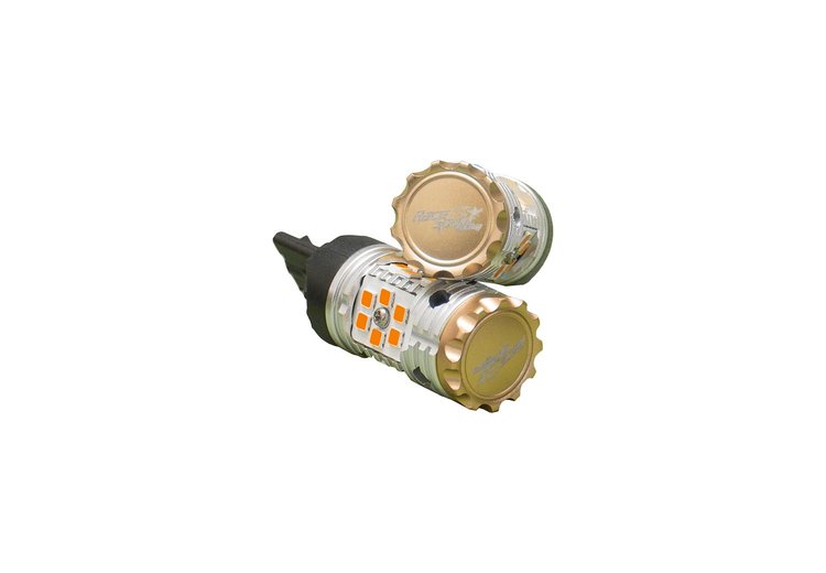 RS3156NRFA 3156 NO-RAPID FLASH Canbus Turn signal LED Bulbs, AMBER, 9V-30V, 1860 lumens Epistar 3030 Super Bright, Pair