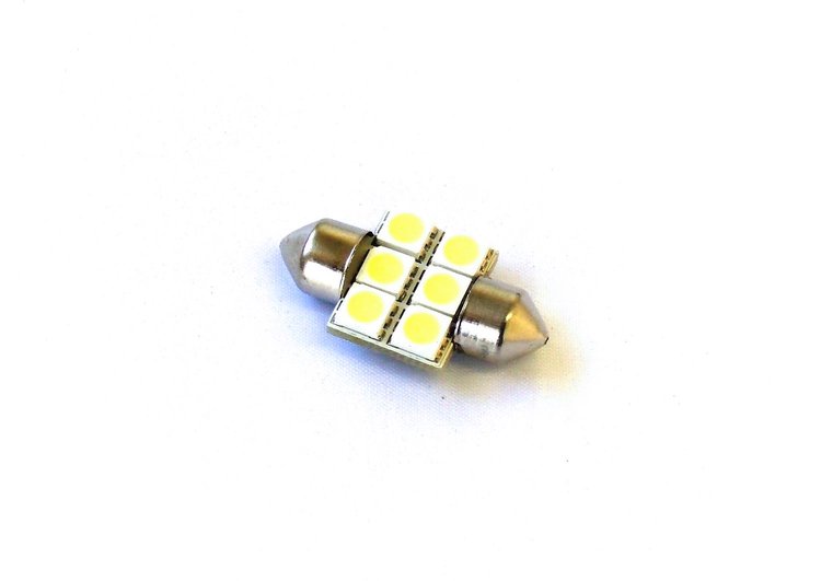 RS-31MM-W-5050 31 mm 5050 LED 6 Chip Bulbs, White