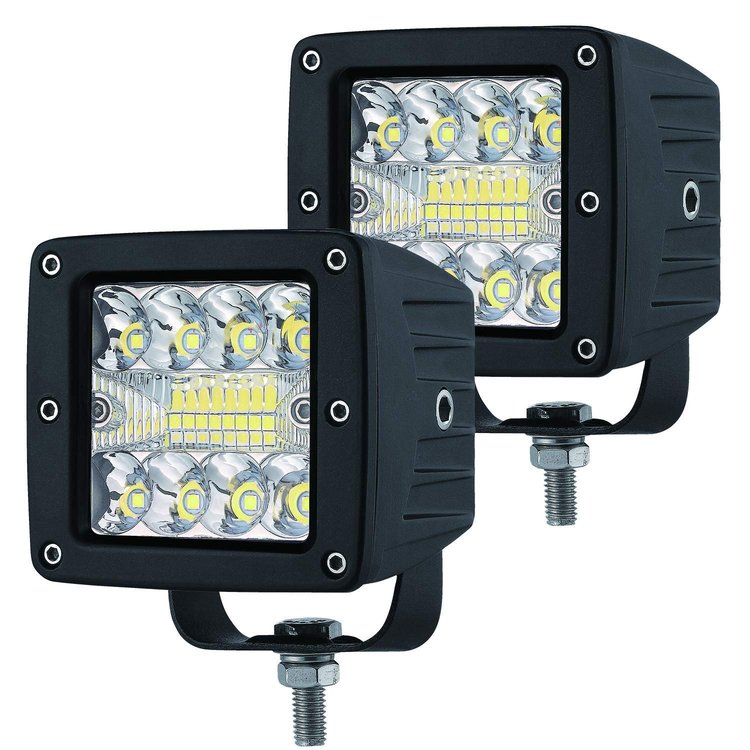 RS3X3ECO ECO-Light LED Hi-Power CUBE-Style Auxiliary Light Kit, Pair