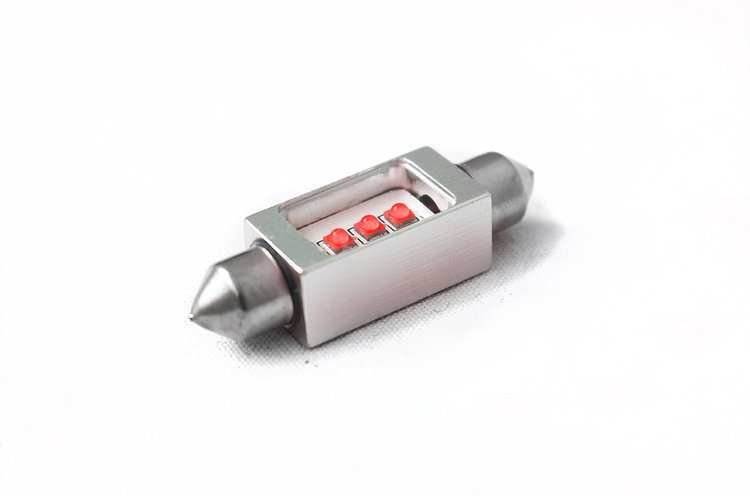 RS42MMHPR 42 mm Festoon BLAST-Series Hi-Power 5W - LED Replacement Bulbs, RED Color