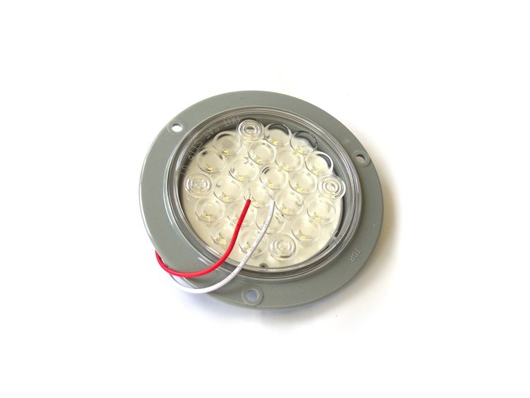 RS-4-3HW Truck & Trailer LED 4 in. Round White, w/ 3 Hole Mount