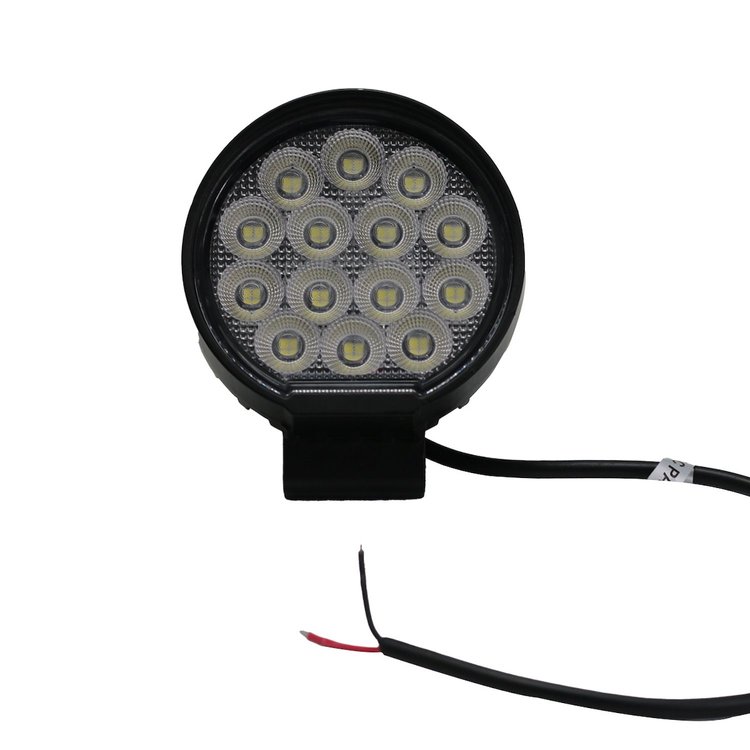 RS4IQ56WR 4.5 in. 56W - Round IQ-Series Auxiliary LED Flood Beam Light, Industrial-Grade Quadruplex Optical System