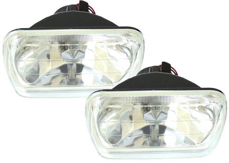 RS-7012 7 x 6 in. Diamond Cut Rectangle HeadLight Conversion Lens, Pair