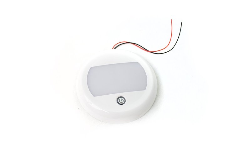 RS9101TS Touch Switch 24W - Round LED Interior SMART TOUCH Light, 10-30V Range, IP67, Flush Mount & bracket
