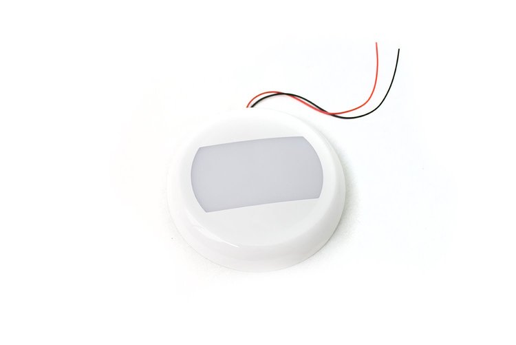 RS9101VS Vehicle Switch 24W - Round LED Interior SMART TOUCH Light, 10-30V Range, IP67, Flush Mount & bracket