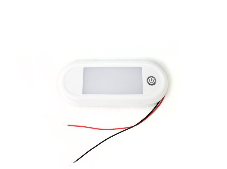 RS9102TS Touch Switch 12W - Oval LED Interior SMART TOUCH Light, 10-30V Range, IP67, Flush Mount & bracket