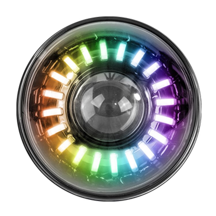 RS990RGB 7 in. ColorSMART RGB Hi-Power Projector LED HeadLights, w/ Bluetooth App Controls, 360 RGB Accents, Pair