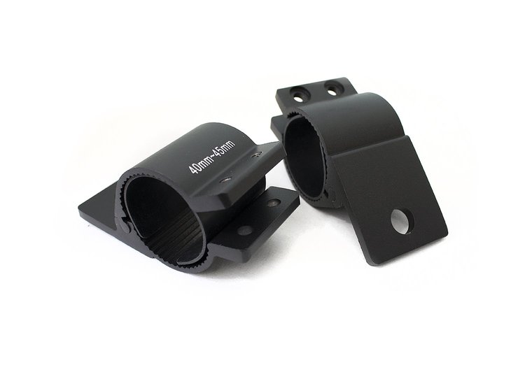RSBKU01 1.57 to 1.77 in., 40-45 mm Univeral Light Bar Clamp Bracket, w/ Rubber Gasket, Pair