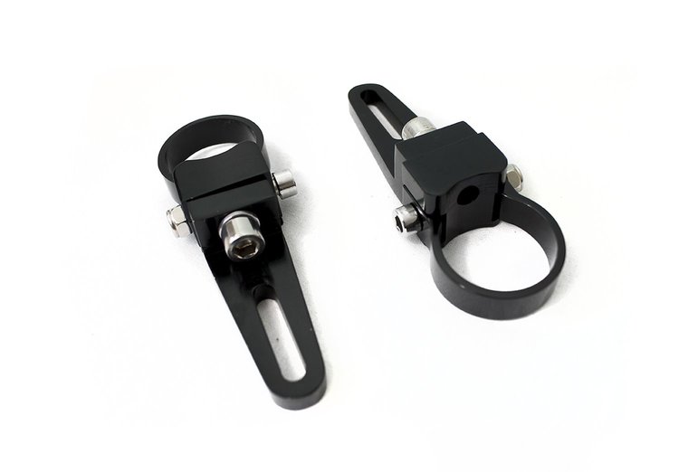 RSBKU09 1.26 in., 32 mm Universal Black Light Bar Clamp, w/ Stainless Steel Screw, Pair