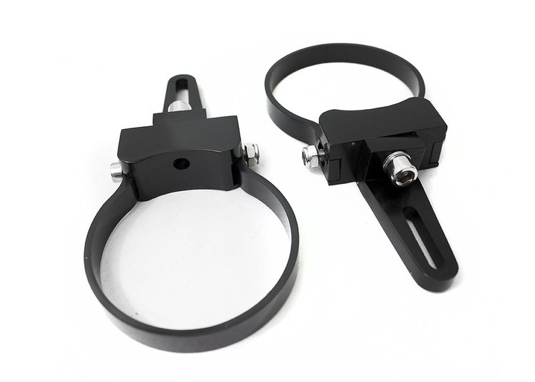 RSBKU12 3.0 in., 76 mm Universal Black Light Bar Clamp, w/ Stainless Steel Screw, Pair