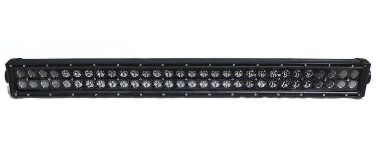 RSBO180 BLACKED OUT-Series 30 in. Straight Light Bar, Double Row, Silver Combo-Flood/Beam, 180W
