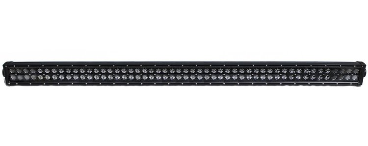 RSBO300 BLACKED OUT-Series 52 in. Straight Light Bar, Double Row, Silver Combo-Flood/Beam, 300W
