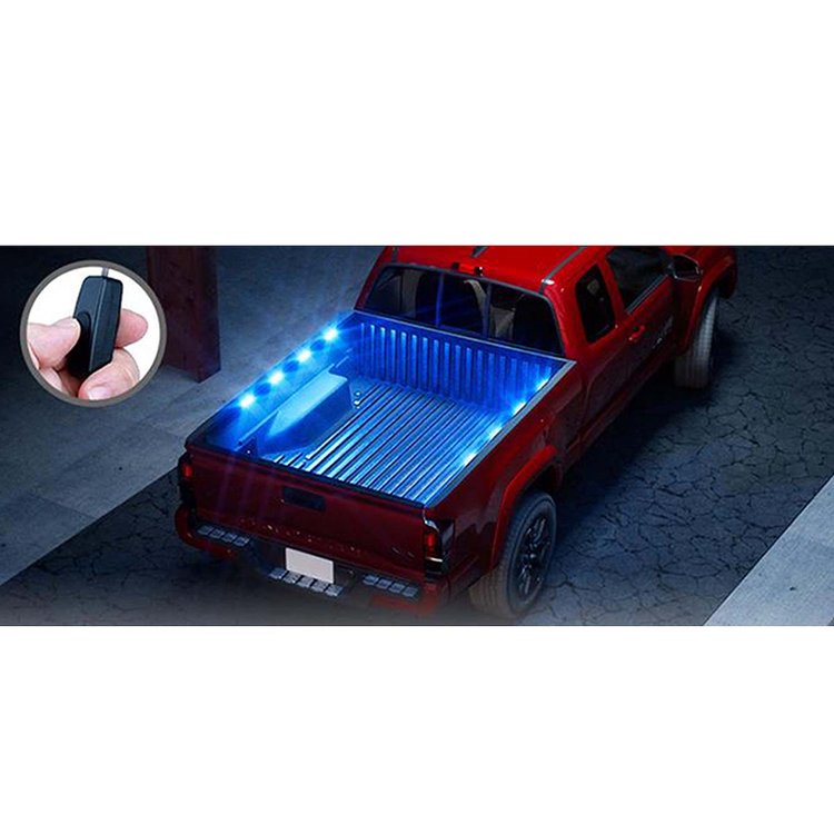 RSBRB 72-LED Super-Bright 8-Pod LED Bed Rail Lighting Complete System, BLUE
