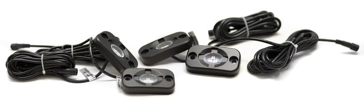 RSCR3RGB 4-Pod RGB Flood Rock Light Kit, Hi-Power Diodes, 90-degree ColorSMART L8-Series