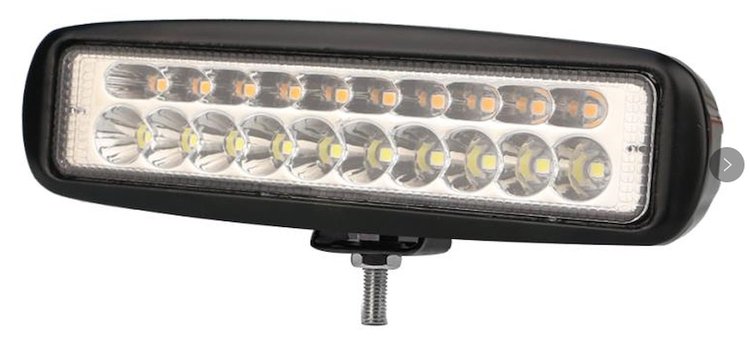 RSDCWAWL Dual Color White & Amber LED Auxiliary Work Light, IP68, Marker; DRL & Spot