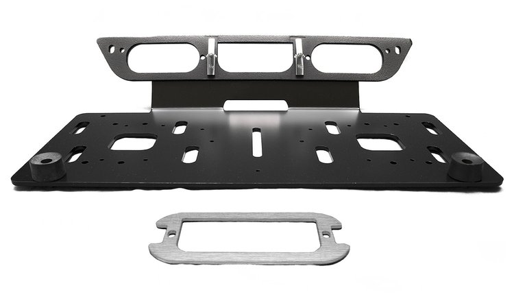 RSEHDF150 19 x 8 in. Heavy-Duty Lo Profile Mini Light Bar beacon Mounting Base Platform, Fits Ford F150, 3rd brake Light