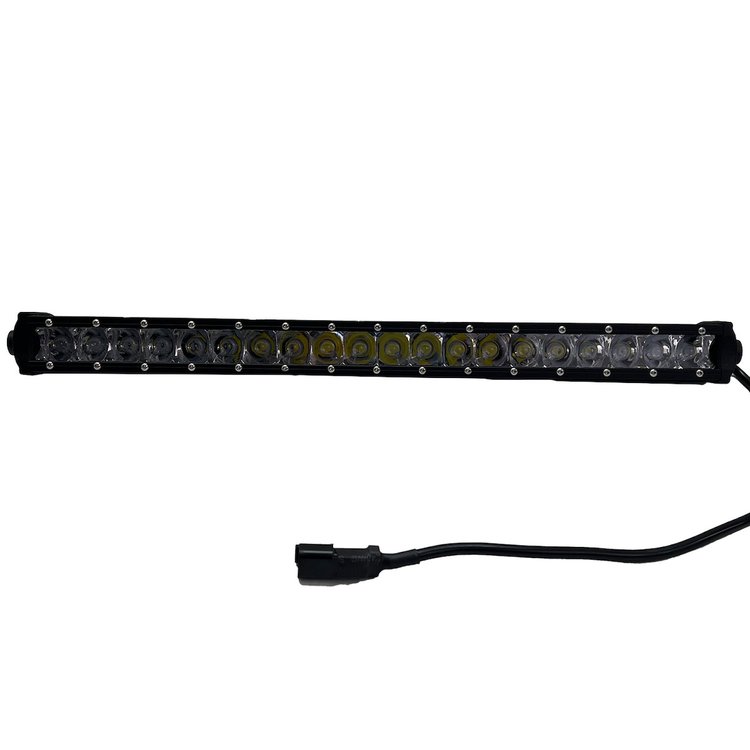 RSL18-100w Pillar Complete Kit, 07-17 Jeep Wrangler JK, w/ 100 W LED Light Bar + L18 Hood Bracket Set