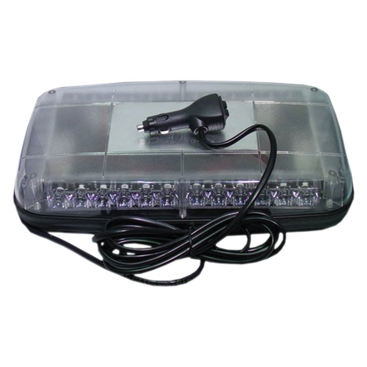 RS-LED-238H 36-LED High-Powered Magnetic Beacon Minibar, w/ Clear Lens & Amber LEDs