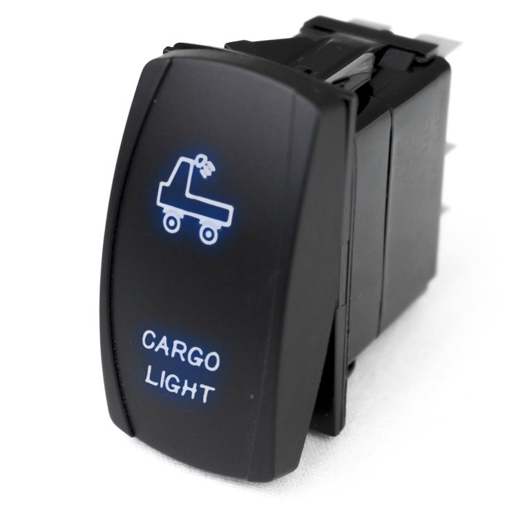 RSLJ68B LED Rocker Switch, w/ Blue LED Radiance, Cargo Light