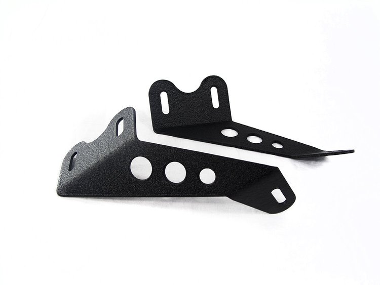 RS-NR-L13 22 in. Light Bar Hood Mount Brackets, 07-17 Jeep Wrangler