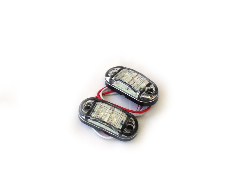 RS-O2.5-2HW Truck & Trailer LED 2.5 x 1 in. White Marker, w/ 2 Hole Mount