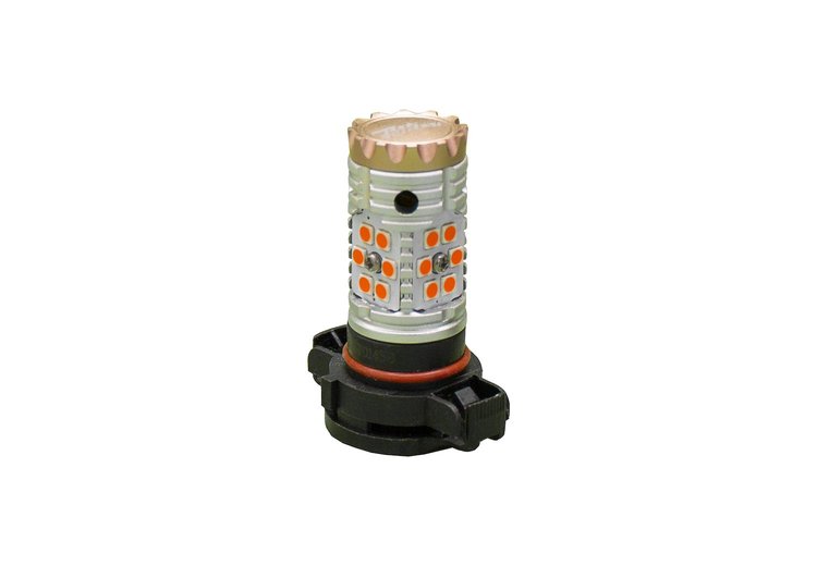 RSPSY24WRFA PSY24W NO-RAPID FLASH Canbus Turn signal LED Bulbs, AMBER, 9V-30V, 1860 lumens Epistar 3030 Super Bright, Pair