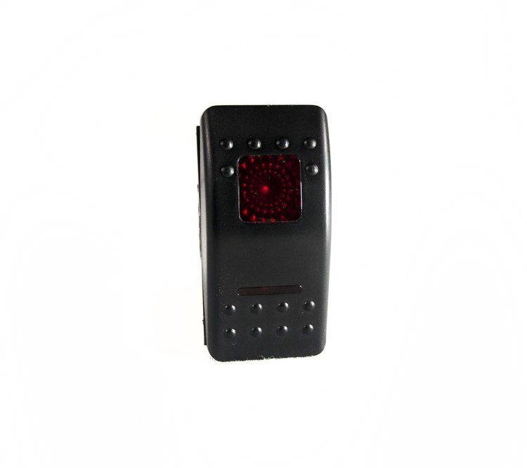 RS-RP12VR LED Rocker 12 V On/Off Switch, Red