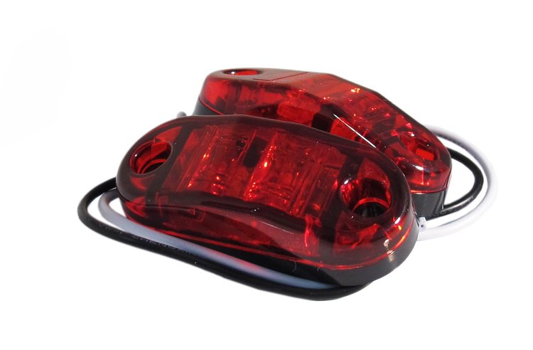 RS-STROBE2.5-2HR Truck & Trailer LED 2.5 x 1 in. 12 V LED Marker Strobe, Red, Pair