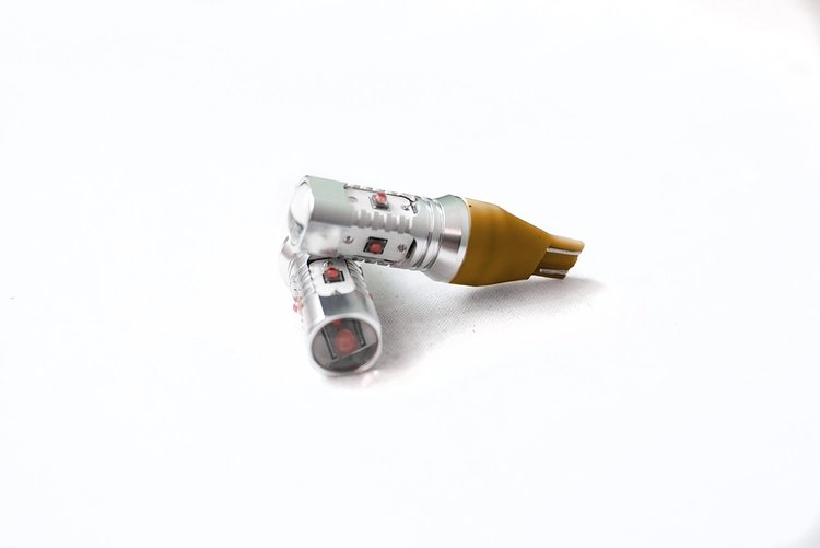 RST15HPA T15 BLAST-Series Hi-Power 10W LED Replacement Bulbs, Pair, Amber Color
